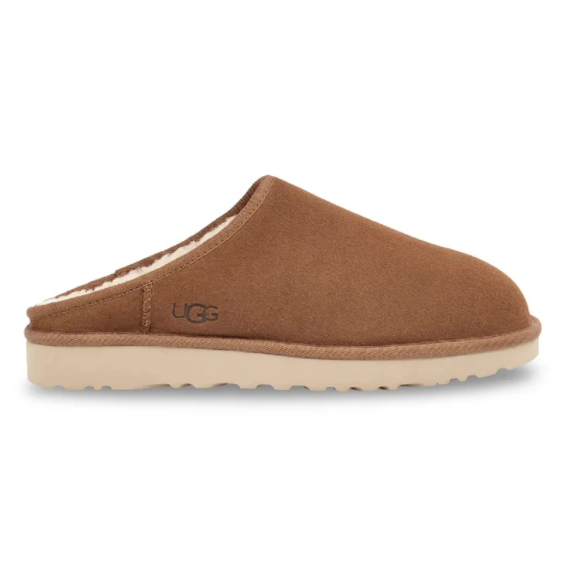 men casual shoes with leather upper-Soft men sneakers for casual wearUGG Men's Classic Slip-On Chestnut