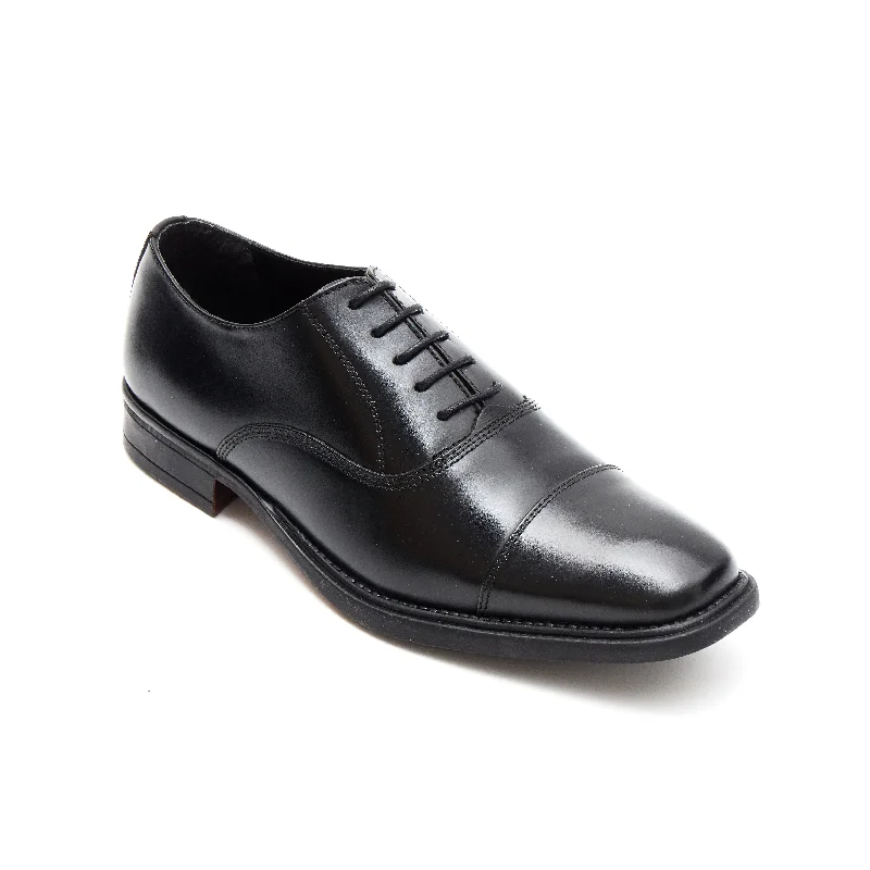 men casual shoes for the office-Men low-profile casual shoesMens Leather Formal Comfort Shoes-30977_Black