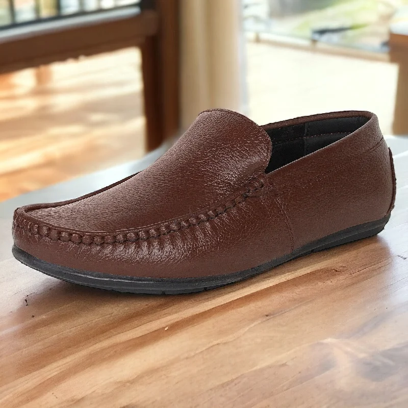 men casual shoes with soft lining-Casual shoes for men with padded insolesRoarking Leather Loafers for Men