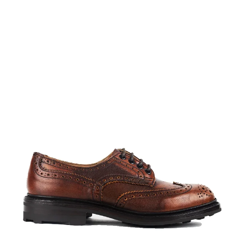 men casual shoes for running errands-Men performance casual shoesTrickers Bourton Country Shoe Caramel Kudu