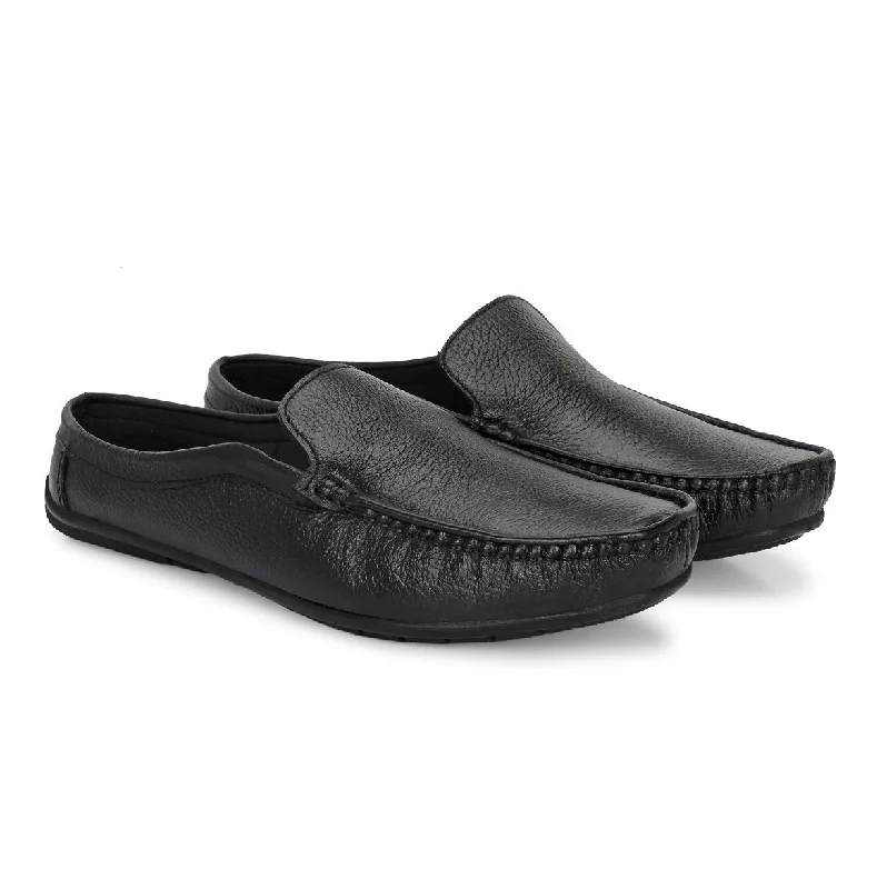 men casual shoes for men with wide feet-Casual shoes for men with non-slip solesSeeandWear Open Back Leather Loafer