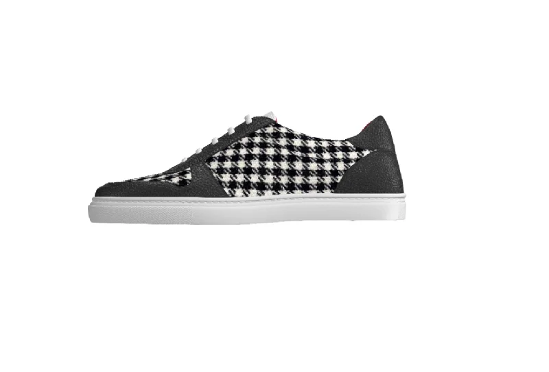 men casual shoes with round toe-Trendy loafers for menAthena Onyx Houndstooth