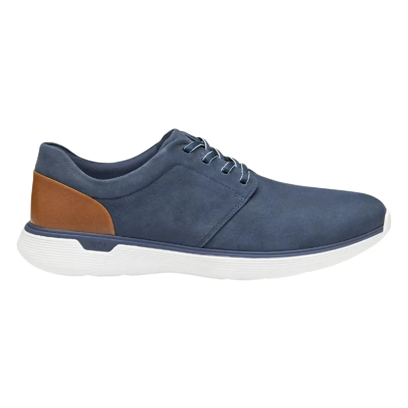 men casual shoes for fashion-forward looks-Men stylish shoes for casual outingsJohnston & Murphy Men's XC4 Prentiss 2.0 Navy Waterproof Tumbled Nubuck