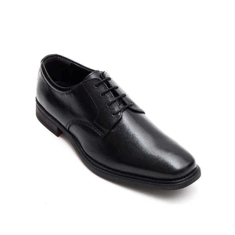 men casual shoes with padded collar-Men comfortable loafers for daily wearMens Leather Formal Comfort Shoes-30866_Black