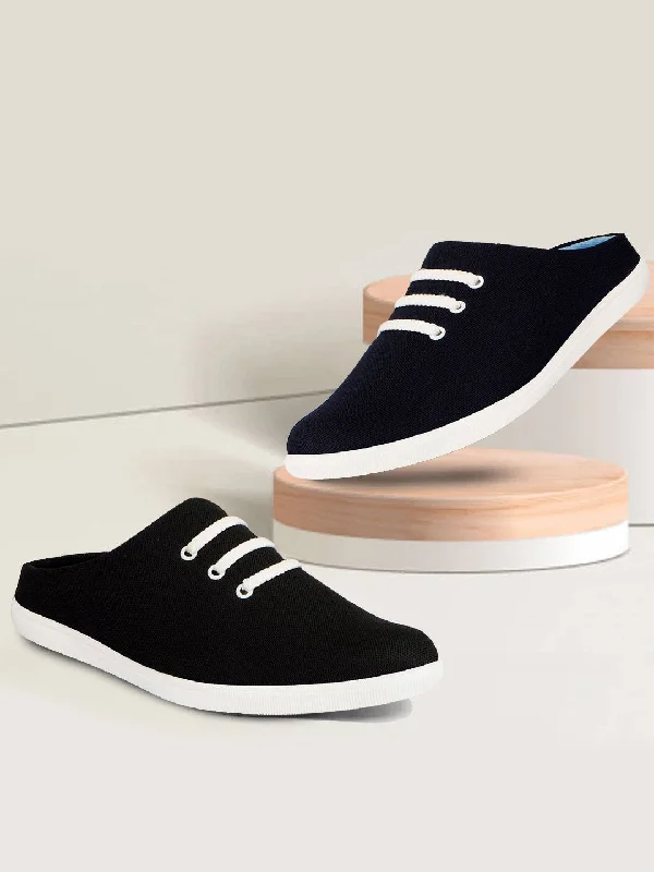 men casual shoes with Velcro strap-Comfortable men driving shoesMen Black Casual Canvas Slip-On Shoes