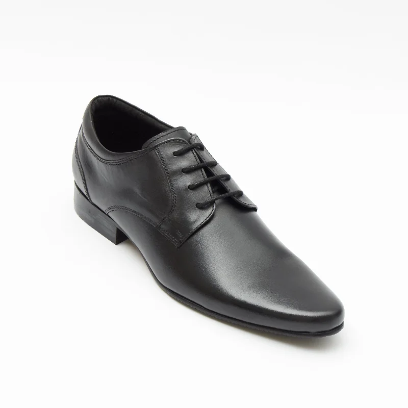 men casual shoes with breathable insole-Men casual shoes with faux leather uppersMens Leather Formal Casual Shoes-50545_Black