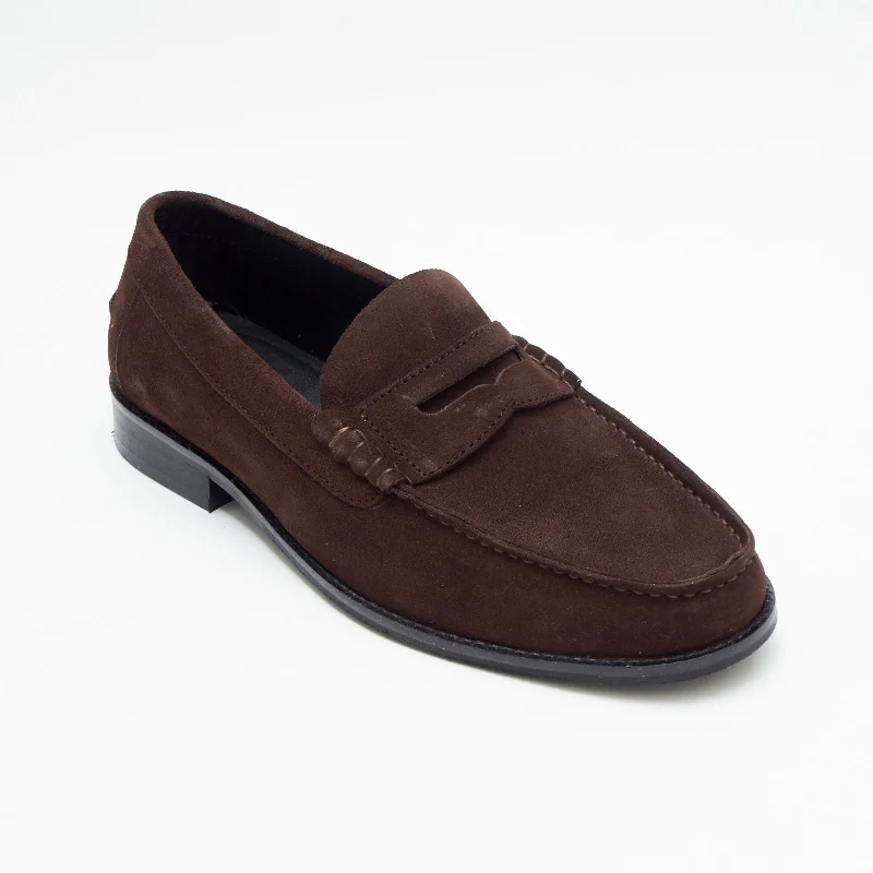 men casual shoes for winter-Comfortable slip-on sneakers for menMens Suede Casual Slip On Shoes - 17925_Brown Suede