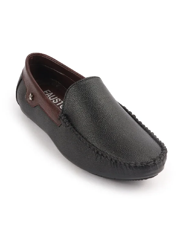 men casual shoes for beach vacations-Casual footwear for men in various stylesMen Black Loafers and Mocassins Casual Shoes