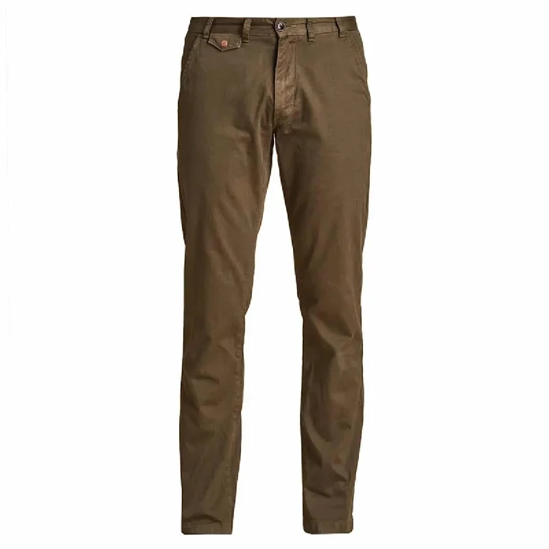 men clothing short jacket-Barbour Neuston Twill Trousers Stone