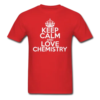 men clothing athletic jacket-"Keep Calm and Love Chemistry" (white) - Men's T-Shirt