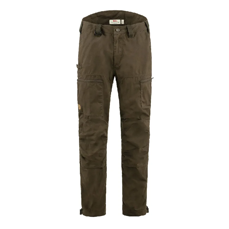 men clothing summer pants-Fjallraven Drev Hybrid Trousers Short Dark Olive