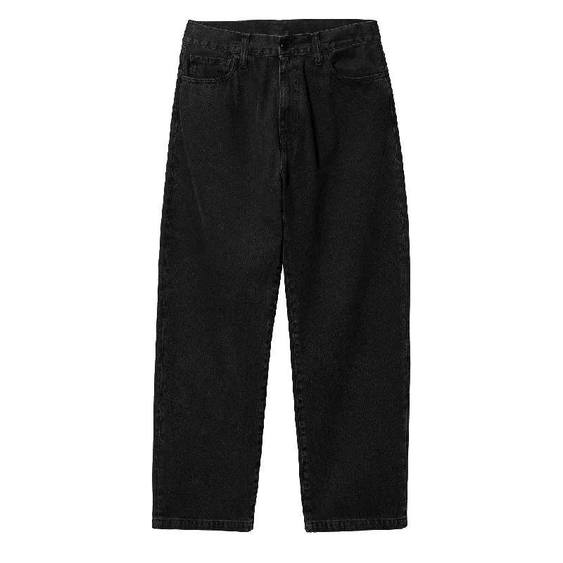 men clothing business suit-Carhartt WIP Landon Pant Black Stone Washed