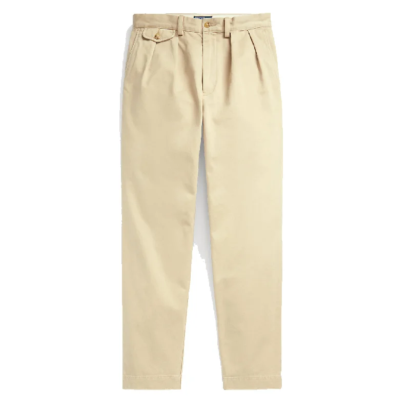 men clothing cargo shorts-Polo Ralph Lauren Whitman Relaxed Fit Pleated Trouser RL Khaki