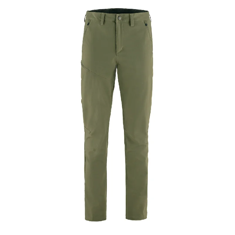 men clothing winter sweater-Fjallraven Abisko Trail Stretch Trouser Short Leg Laurel Green