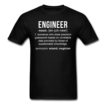 men clothing formal jacket-"Engineer" (white) - Men's T-Shirt