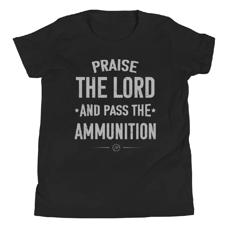 men clothing printed shirt-Pass The Ammo - Blacked Out - Youth