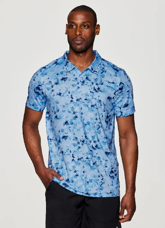 men clothing light sweater-Stay On Course Floral Polo