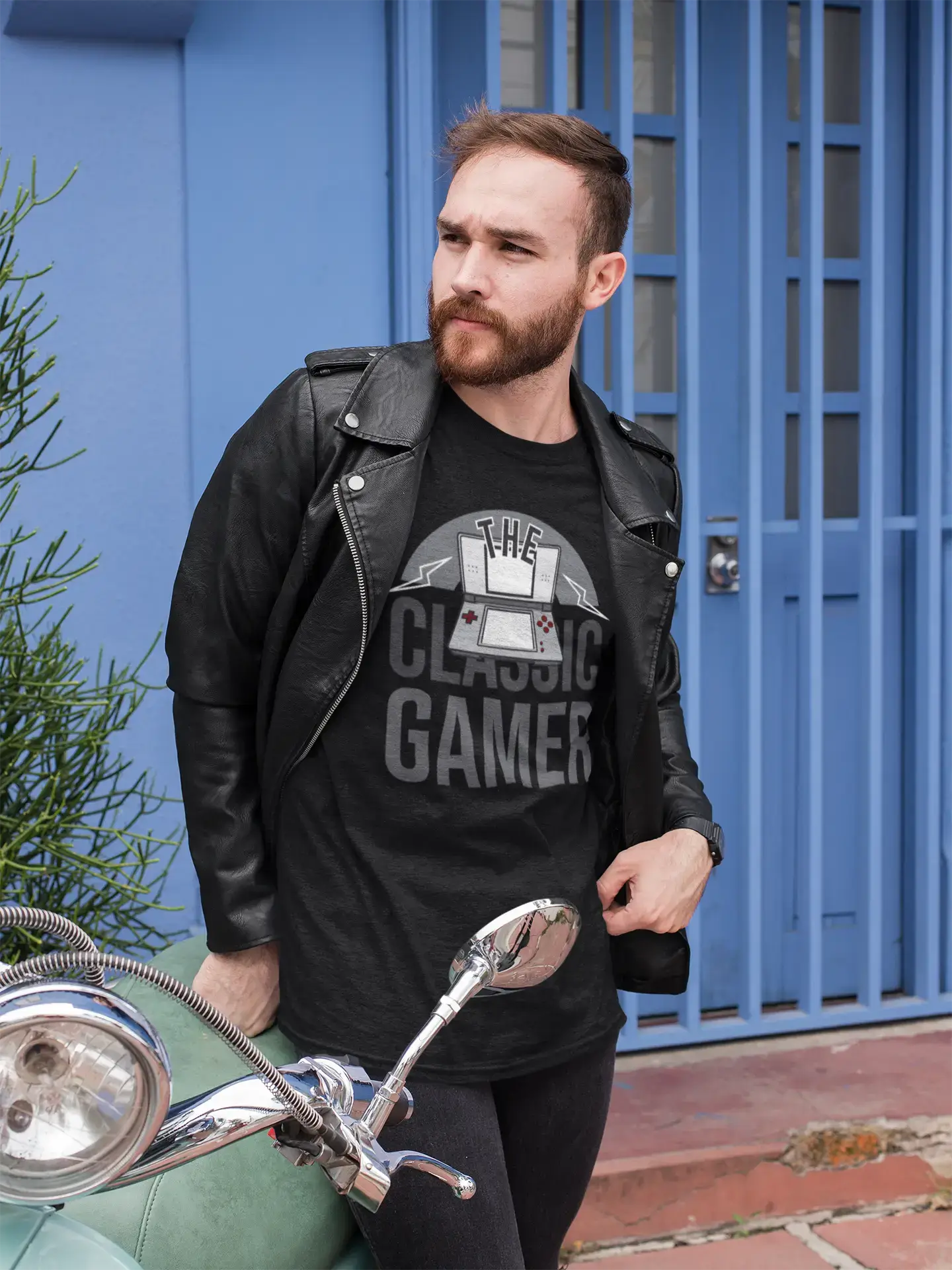 men clothing leather jacket-ULTRABASIC Men's Gaming T-Shirt The Classic Gamer - Video Games Player Tee Shirt