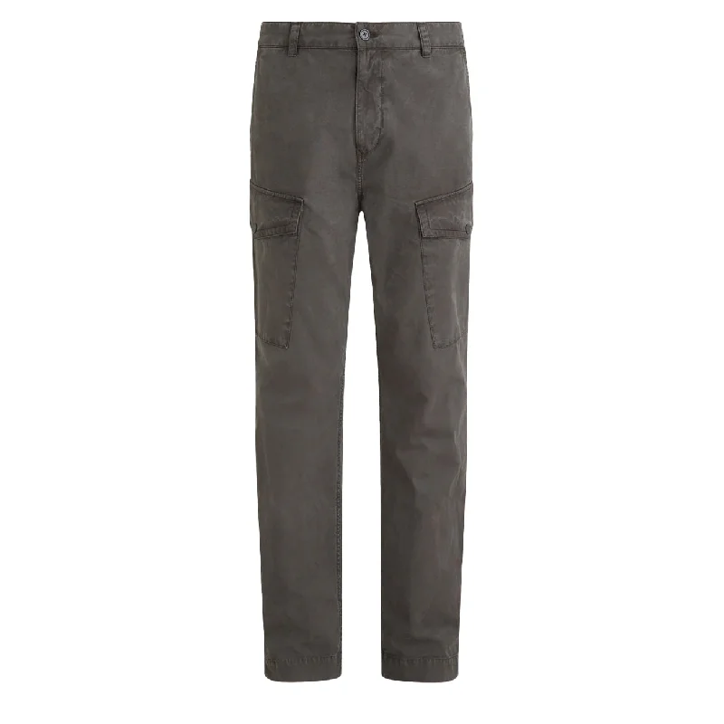 men clothing cargo shorts-Belstaff Dispatch Cargo Trousers Forge Grey