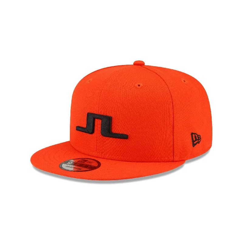 J. Lindeberg Orange 9FIFTY Snapback Hat