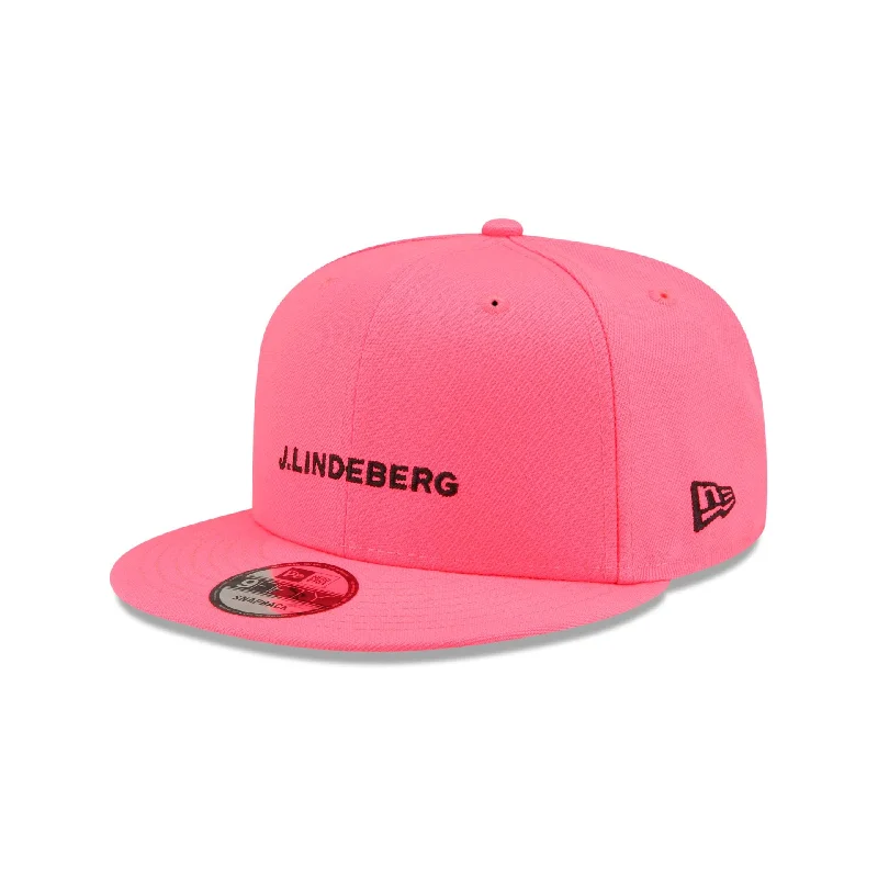 J. Lindeberg Pink 9FIFTY Snapback Hat