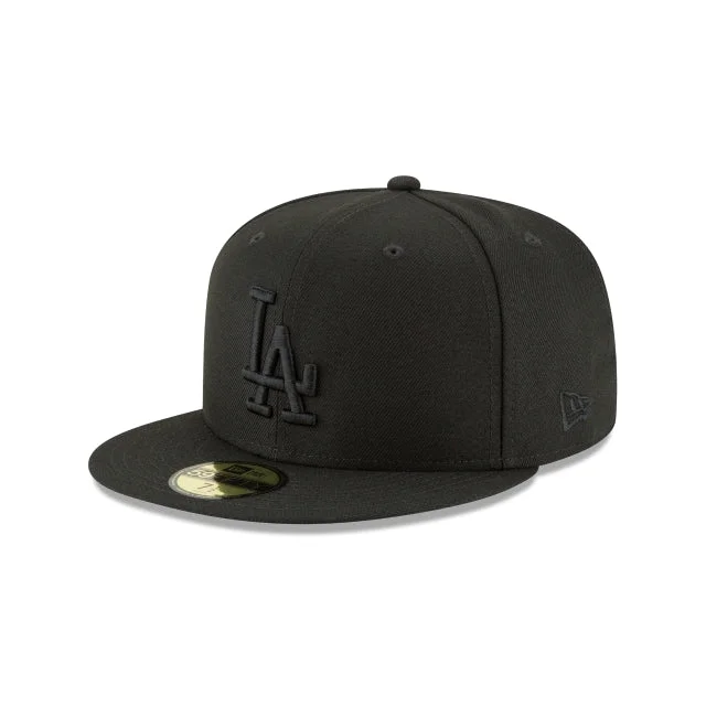 Los Angeles Dodgers Blackout Basic 59FIFTY Fitted Hat