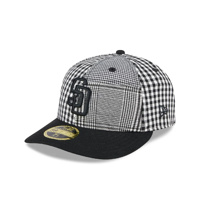 San Diego Padres Patch Plaid Low Profile 59FIFTY Fitted Hat