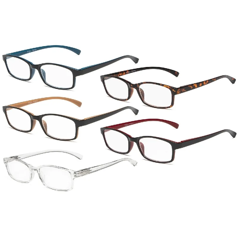 5 Pack Stylish Reading Glasses R177