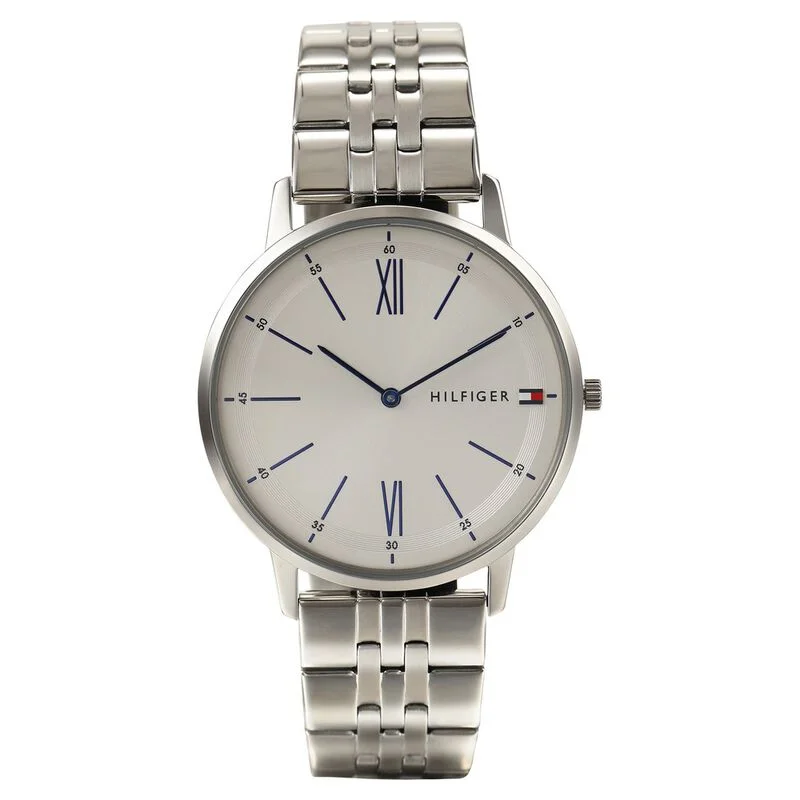 Tommy Hilfiger Quartz Analog White Dial Stainless Steel Strap Watch For Men