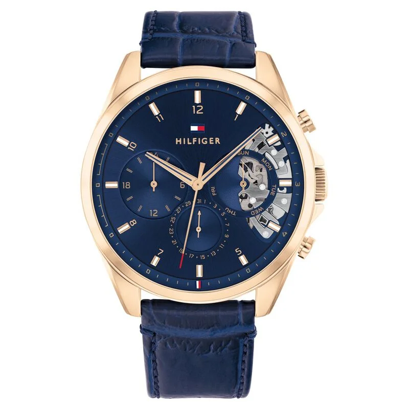 Tommy Hilfiger Quartz Multifunction Blue Dial Watch For Men