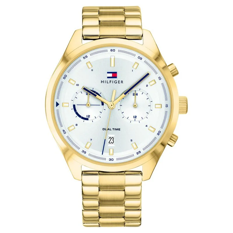 Tommy Hilfiger Quartz Multifunction Silver Dial Stainless Steel Strap Watch For Men