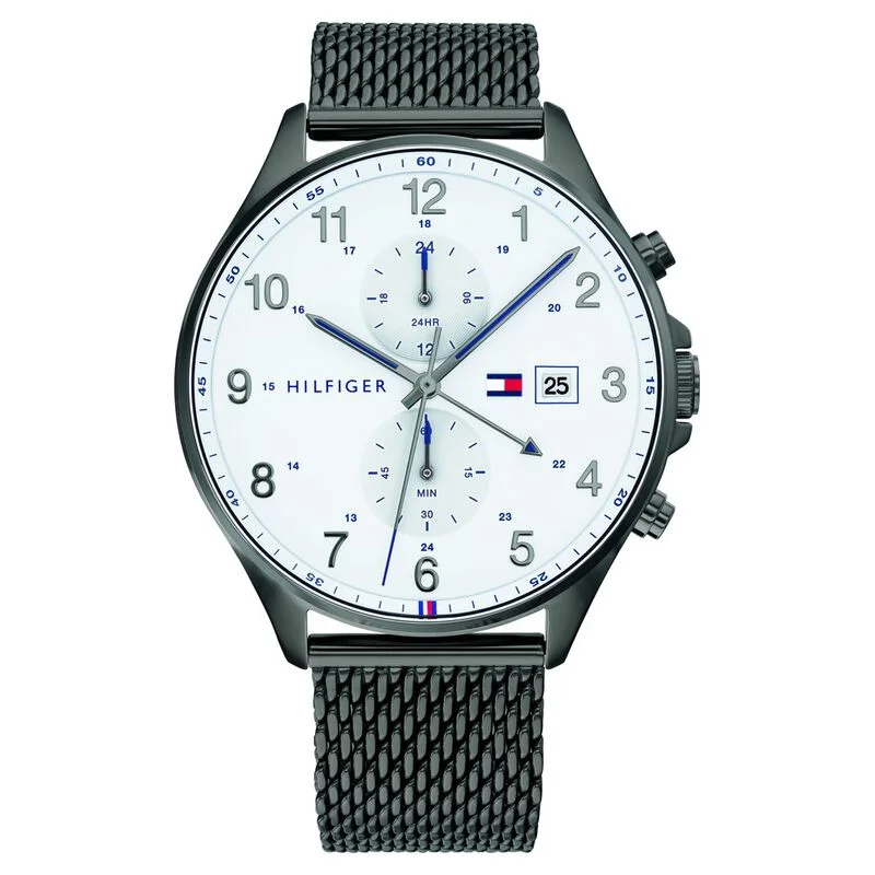 Tommy Hilfiger Quartz Multifunction White Dial Stainless Steel Strap Watch For Men