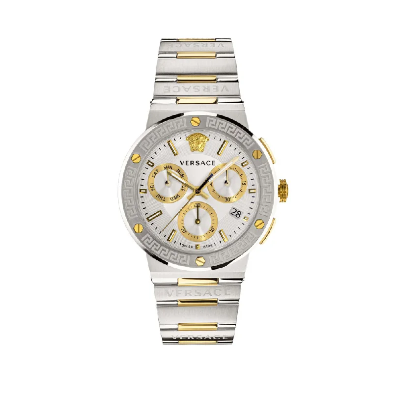 VERSACE VEZ900321 Greca Logo Chronograph Watch For Men