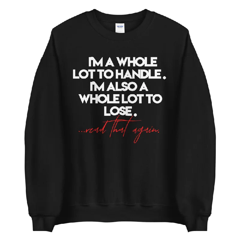 men clothing classic suit-A Lot To Lose! Unisex Sweatshirt