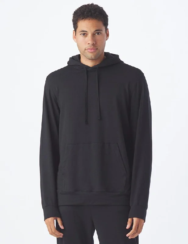 men clothing dress pants-Atlas Hoodie: Black