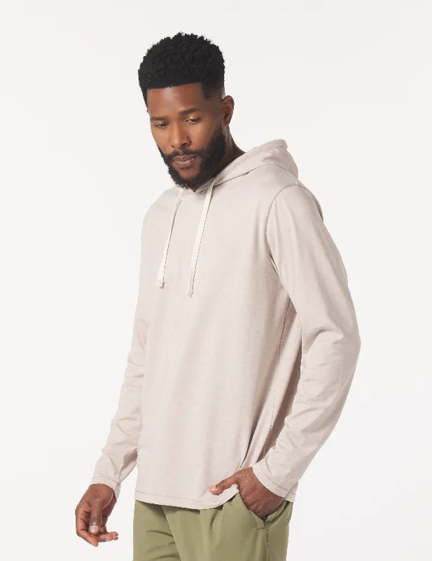 men clothing activewear hoodie-Bedford Hoodie: Oatmilk Marble