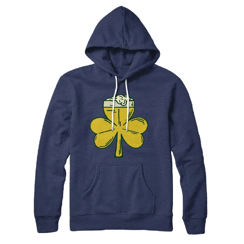 men clothing formal jacket-Beer Shamrock Hoodie