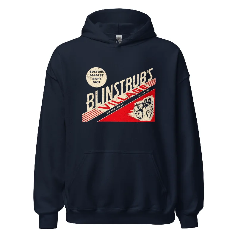 men clothing tank top-Blinstrub's Village Hoodie - Retro South Boston Nightclub Sweatshirt