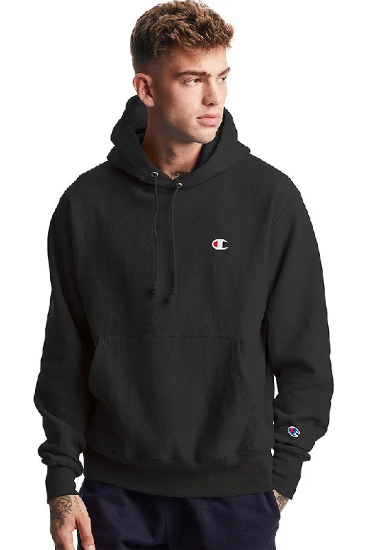 men clothing winter gloves-Champion Reverse Weave Pullover Hoodie, C Logo