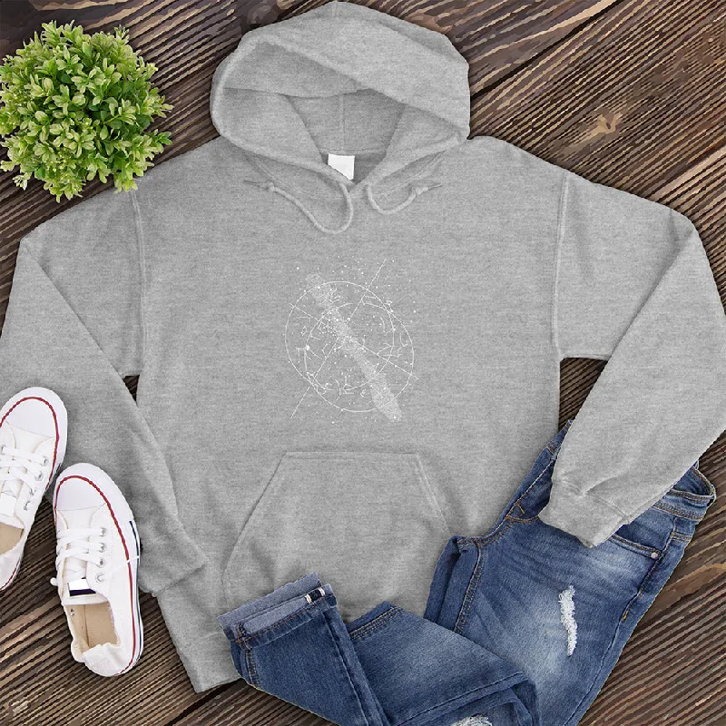 men clothing zippered sweater-Constellations Hoodie