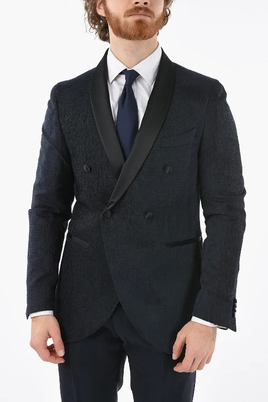 men clothing winter vest-Corneliani CC COLLECTION Velour CERIMONIA REWARD shawl lapel tuxedo jac