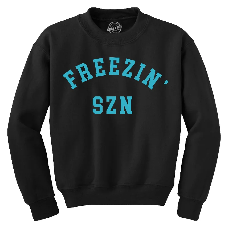 men clothing stretch pants-Freezin Szn Crew Neck Sweatshirt