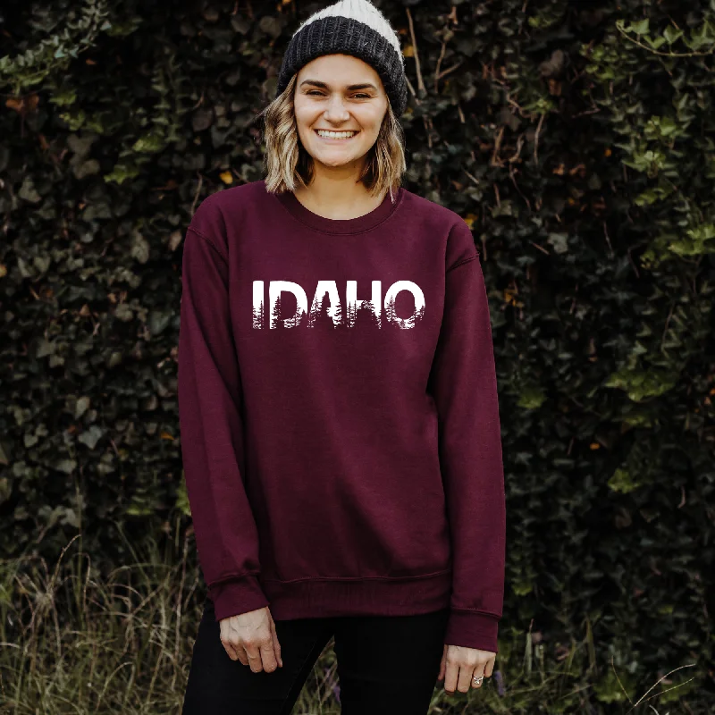 men clothing lightweight jacket-Idaho Trees Sweatshirt *UNISEX FIT*