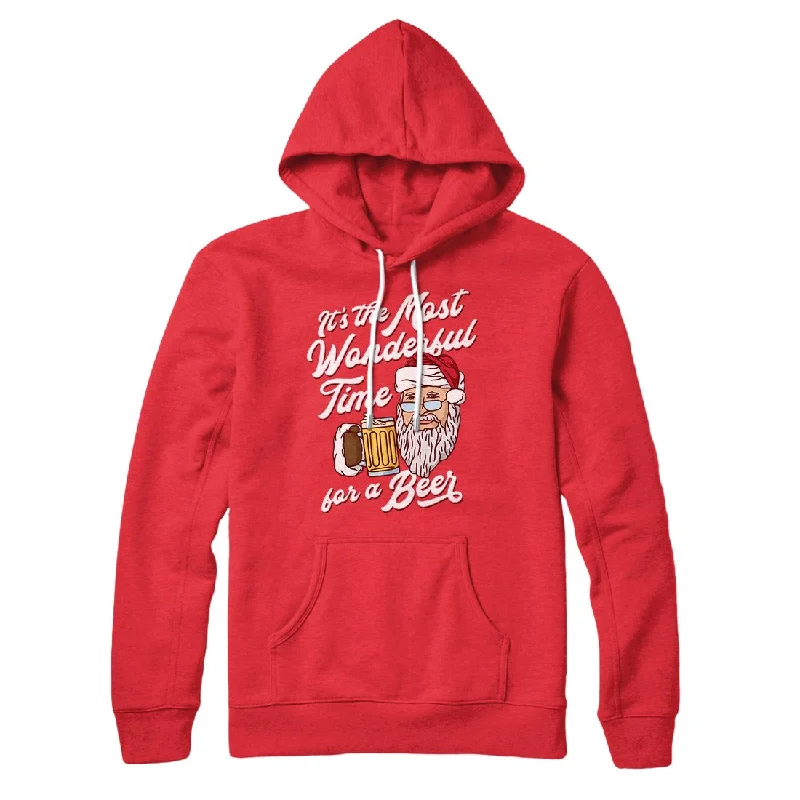 men clothing denim jeans-It's The Most Wonderful Time For A Beer Hoodie