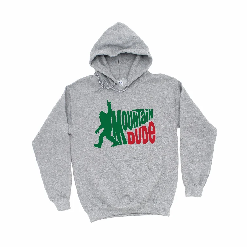 men clothing fleece jacket-Mountain Dude Gildan Crewneck or Hoodie Sweatshirt *UNISEX FIT*