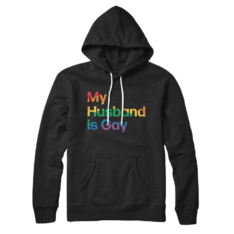 men clothing beach shorts-My Husband Is Gay Hoodie