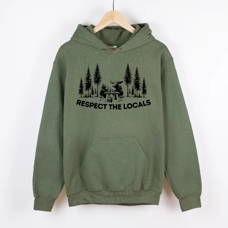 men clothing business suit-Respect The Locals Gildan Crewneck or Hoodie Sweatshirt *UNISEX FIT*