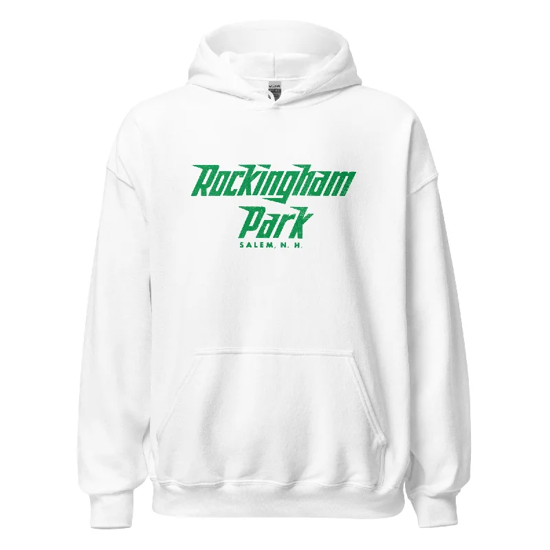 men clothing fleece-lined pants-Rockingham Park Hoodie - Salem, NH | Retro Horse Racing Sweatshirt