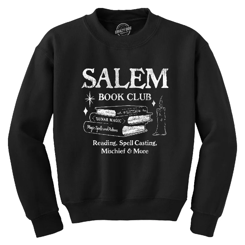 men clothing denim shorts-Salem Book Club Crew Neck Sweatshirt