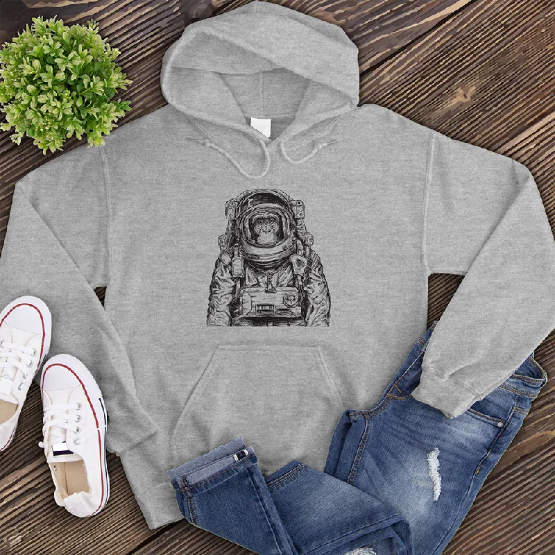 men clothing fleece pullover-Space Ape Hoodie